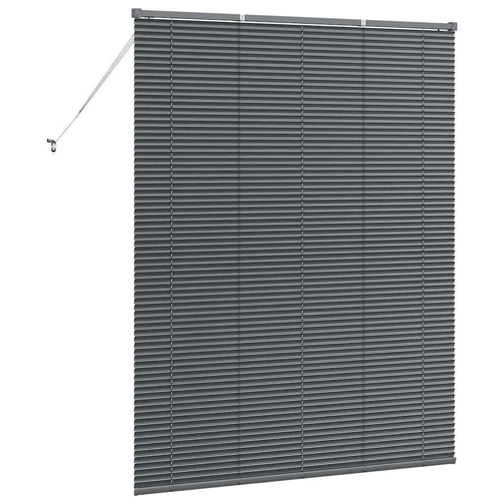 Venetian Blinds Manual Dark Grey 175 x 150 cm Aluminium