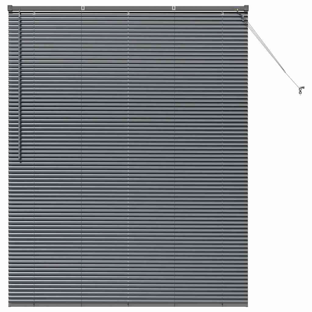 Venetian Blinds Manual Dark Grey 175 x 150 cm Aluminium