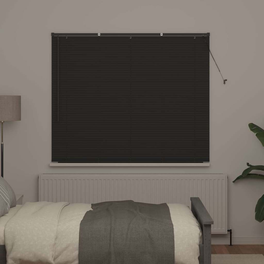 Venetian Blinds Manual Dark Grey 175 x 155 cm Aluminium
