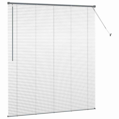 Venetian Blinds Manual Dark Grey 175 x 155 cm Aluminium