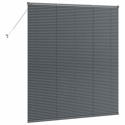 Venetian Blinds Manual Dark Grey 175 x 160 cm Aluminium