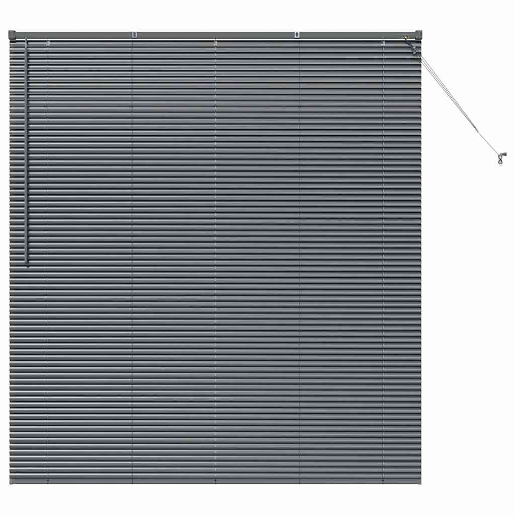 Venetian Blinds Manual Dark Grey 175 x 160 cm Aluminium