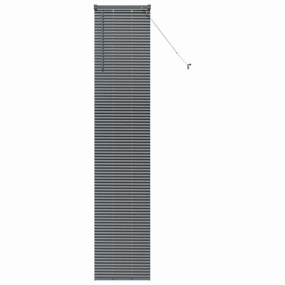 Venetian Blinds Manual Dark Grey 220 x 50 cm Aluminium