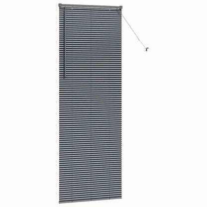 Venetian Blinds Manual Dark Grey 220 x 70 cm Aluminium
