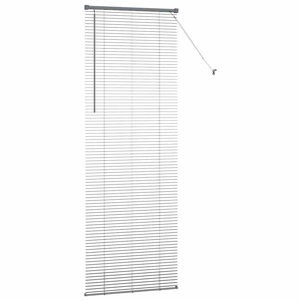Venetian Blinds Manual Dark Grey 220 x 70 cm Aluminium