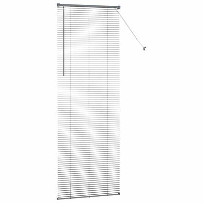 Venetian Blinds Manual Dark Grey 220 x 80 cm Aluminium