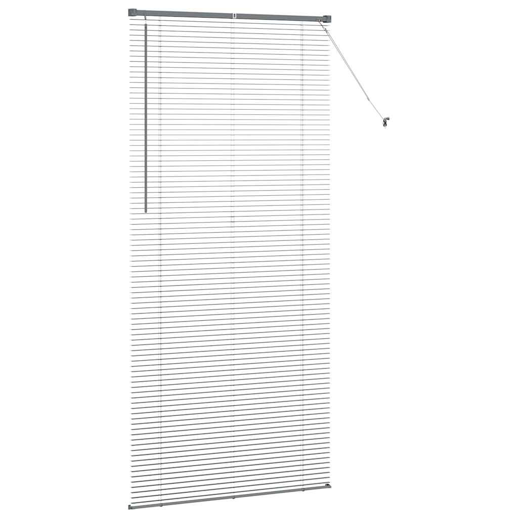 Venetian Blinds Manual Dark Grey 220 x 100 cm Aluminium