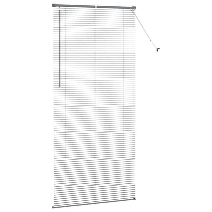 Venetian Blinds Manual Dark Grey 220 x 100 cm Aluminium