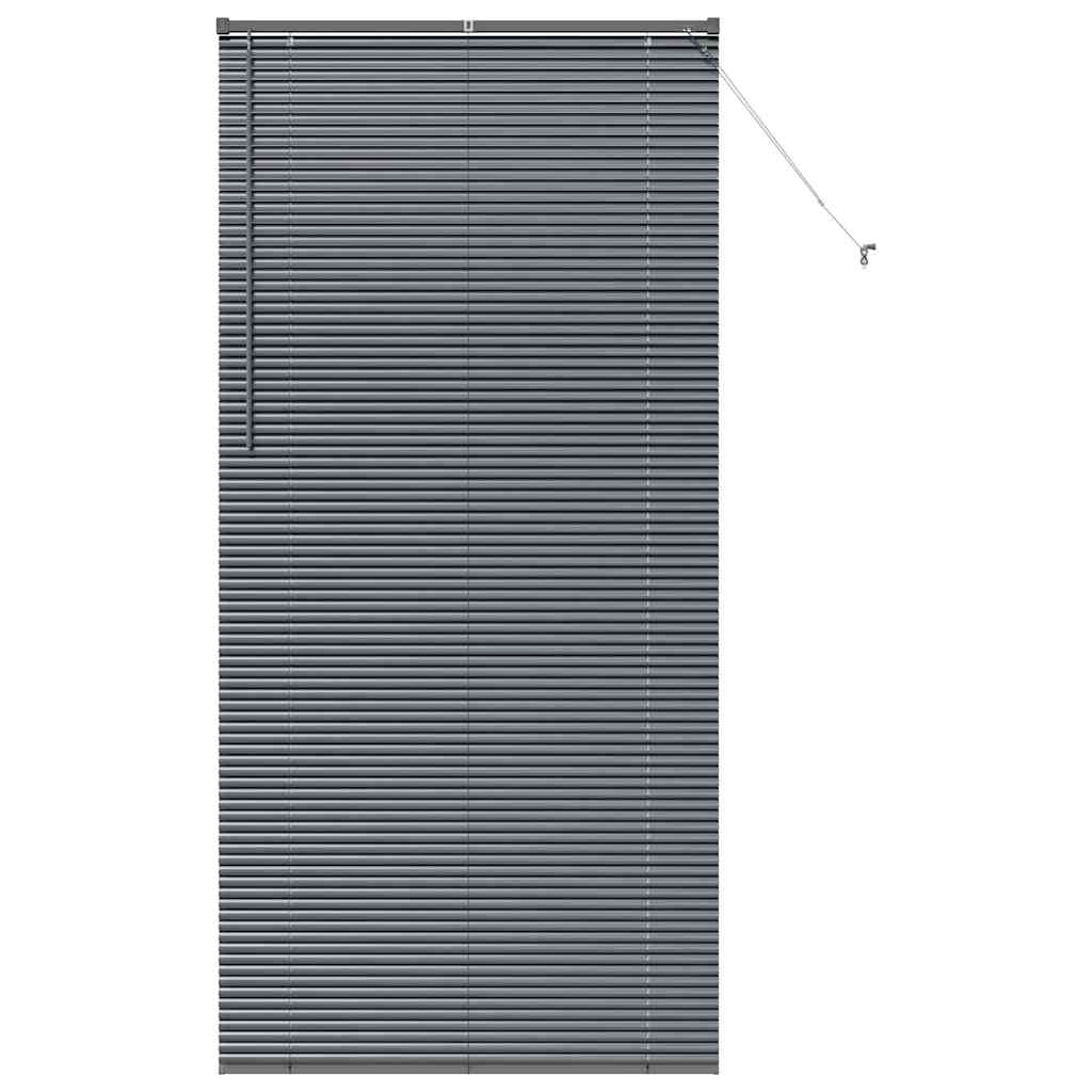 Venetian Blinds Manual Dark Grey 220 x 100 cm Aluminium