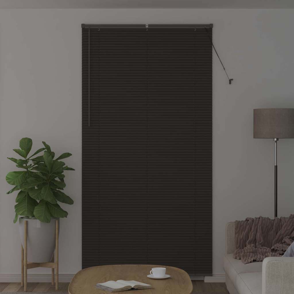 Venetian Blinds Manual Dark Grey 220 x 120 cm Aluminium