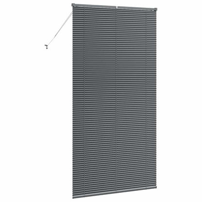Venetian Blinds Manual Dark Grey 220 x 120 cm Aluminium