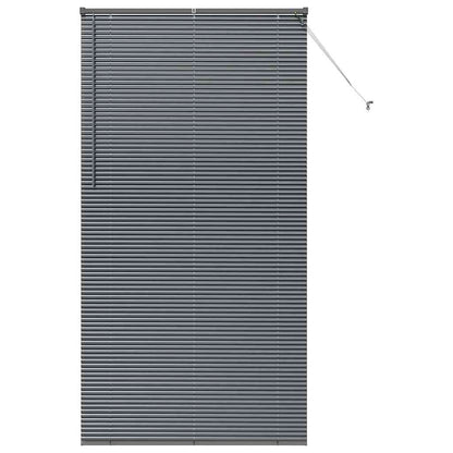 Venetian Blinds Manual Dark Grey 220 x 120 cm Aluminium