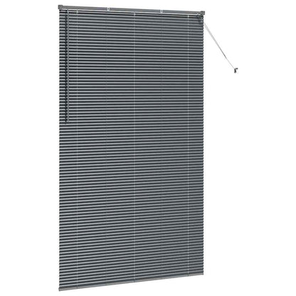 Venetian Blinds Manual Dark Grey 220 x 130 cm Aluminium