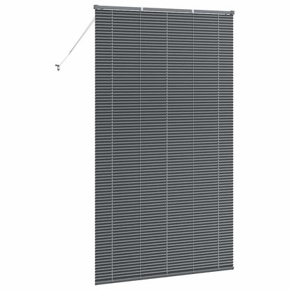 Venetian Blinds Manual Dark Grey 220 x 135 cm Aluminium