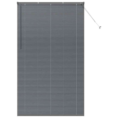 Venetian Blinds Manual Dark Grey 220 x 135 cm Aluminium