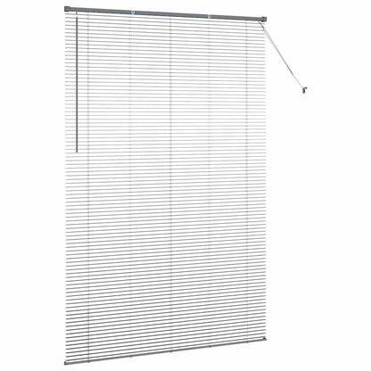 Venetian Blinds Height Adjustable Dark Grey 220x150cm Aluminium