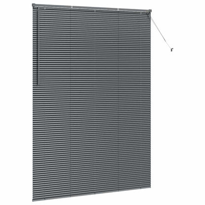 Venetian Blinds Manual Dark Grey 220 x 155 cm Aluminium