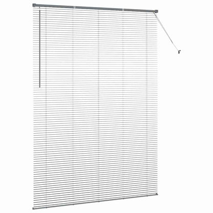 Venetian Blinds Manual Dark Grey 220 x 160 cm Aluminium