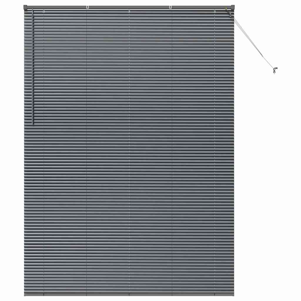 Venetian Blinds Manual Dark Grey 220 x 160 cm Aluminium