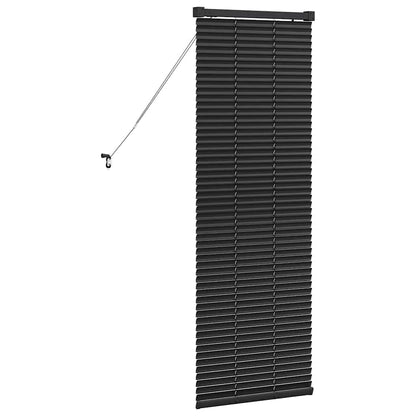 Venetian Blinds Height Adjustable Black 130 x 55 cm Aluminium