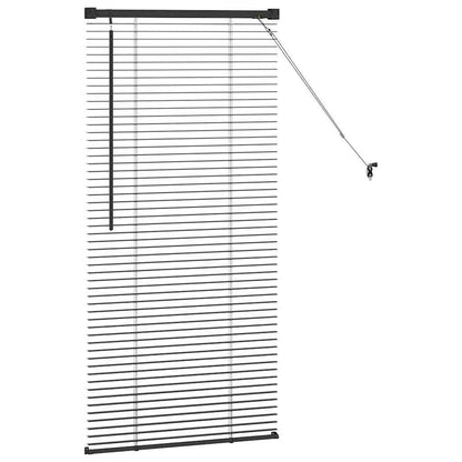 Venetian Blinds Manual Black 60 x 2.5 x 130 cm Aluminium