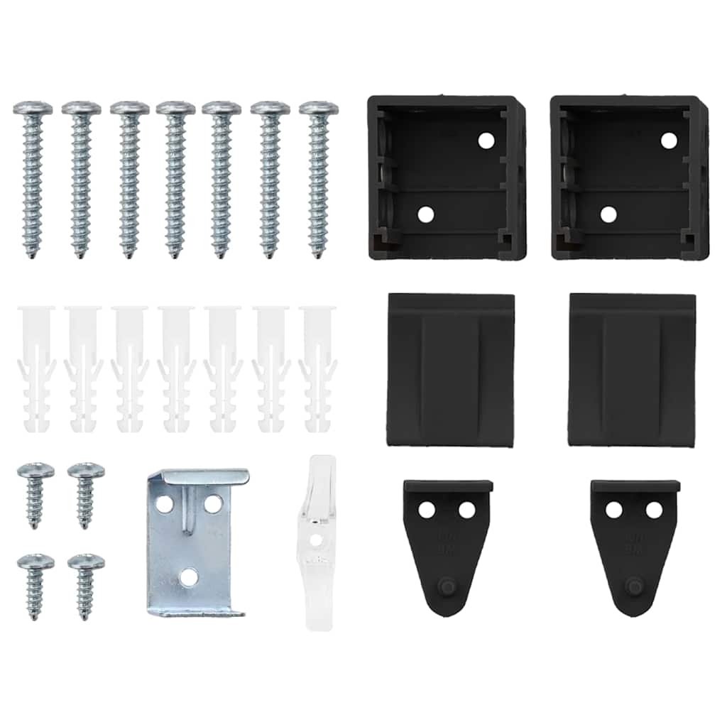 Venetian Blinds Height Adjustable Black 130 x 105 cm Aluminium