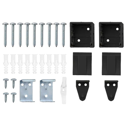 Venetian Blinds Height Adjustable Black 130 x 135 cm Aluminium