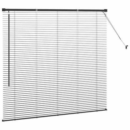 Venetian Blinds Height Adjustable Black 130 x 145 cm Aluminium
