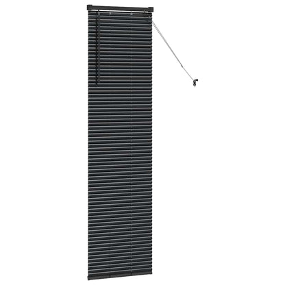 Venetian Blinds Height Adjustable Black 175 x 50 cm Aluminium