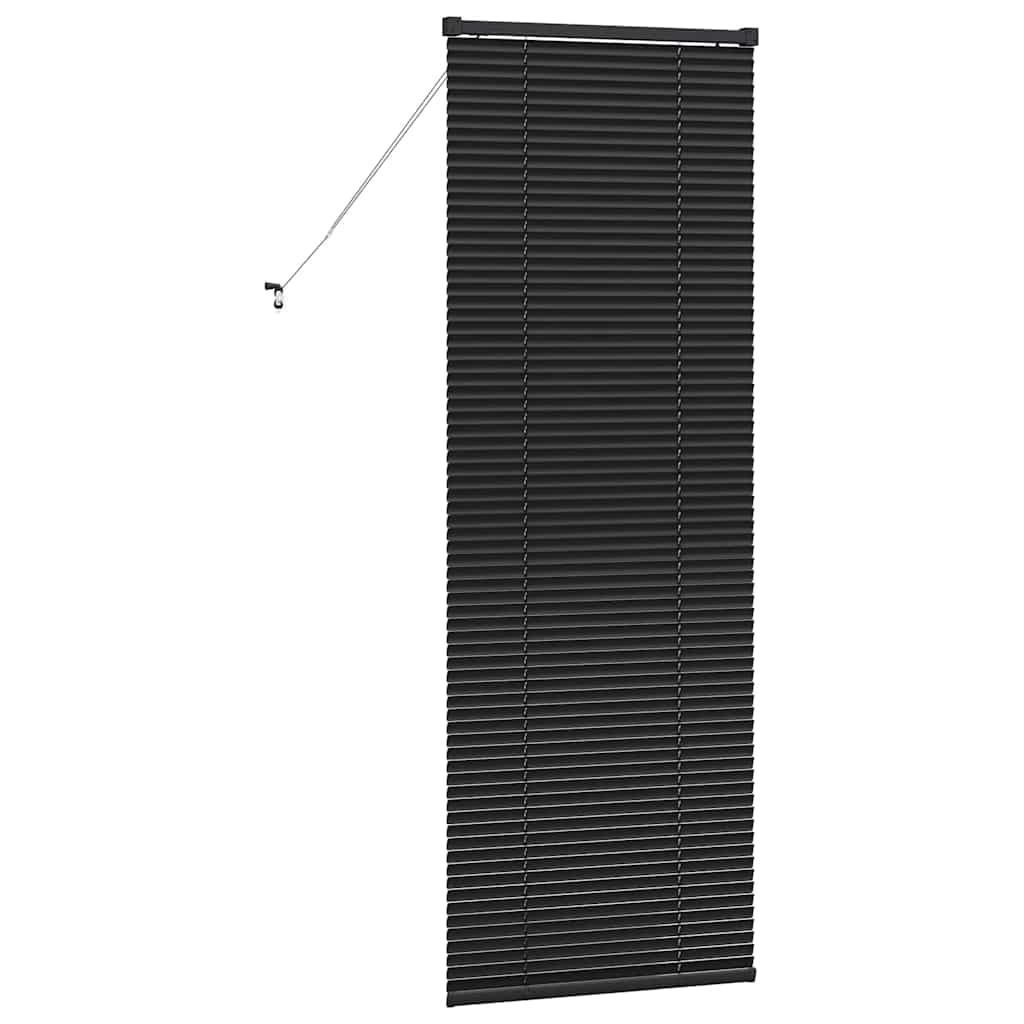 Venetian Blinds Height Adjustable Black 175 x 60 cm Aluminium