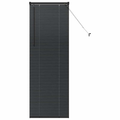 Venetian Blinds Height Adjustable Black 175 x 60 cm Aluminium