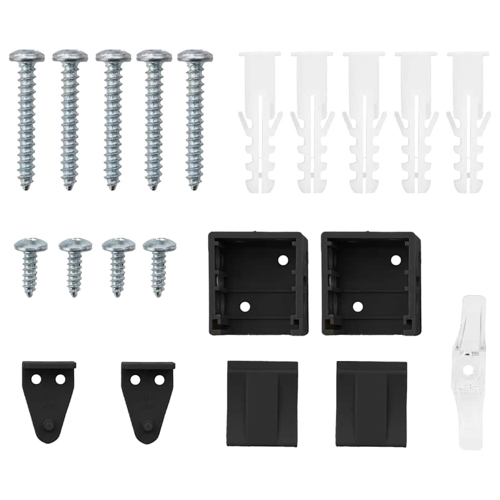 Venetian Blinds Height Adjustable Black 175 x 75 cm Aluminium