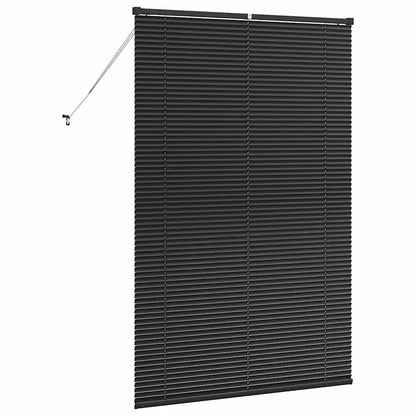 Venetian Blinds Height Adjustable Black 175 x 115 cm Aluminium