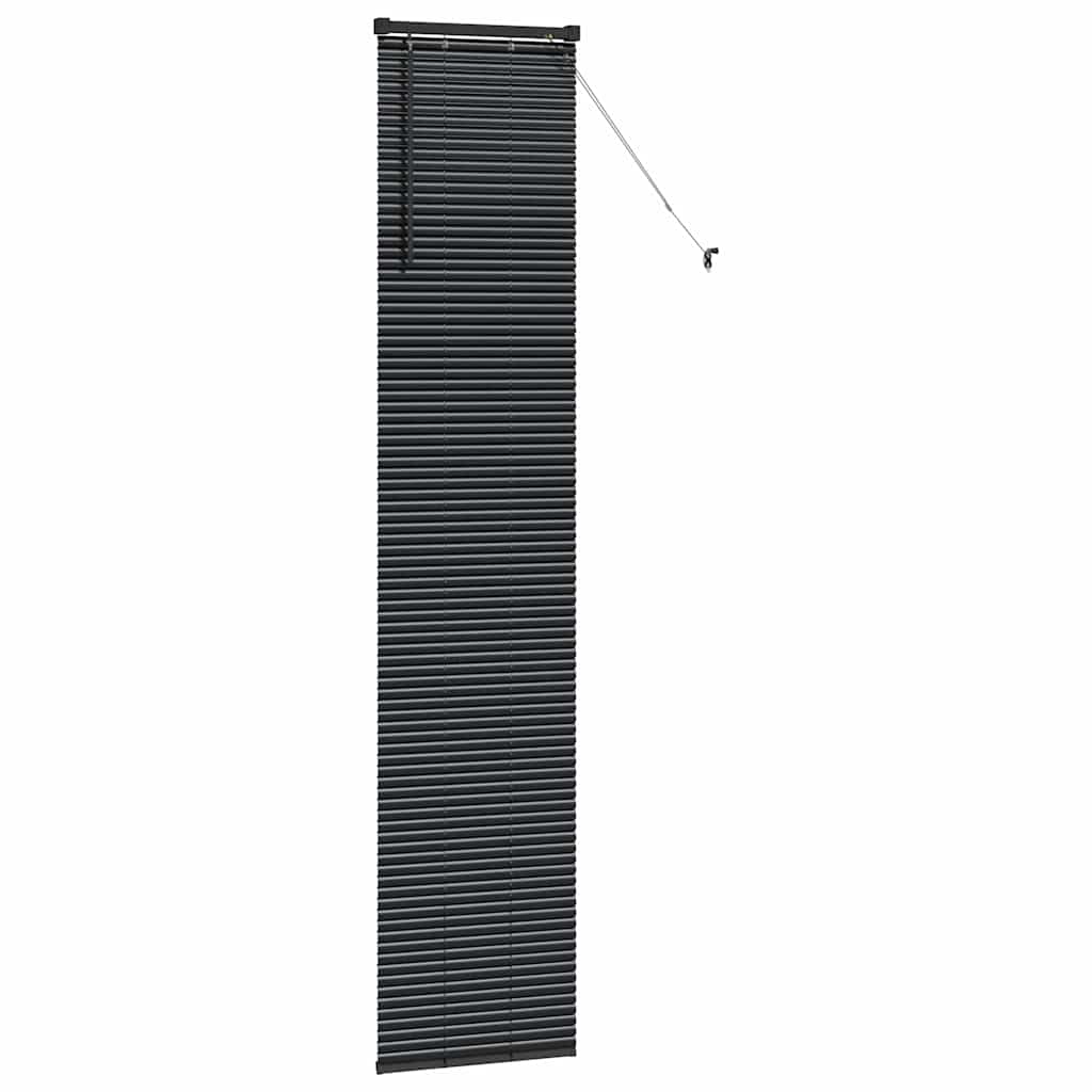 Venetian Blinds Height Adjustable Black 220 x 45 cm Aluminium