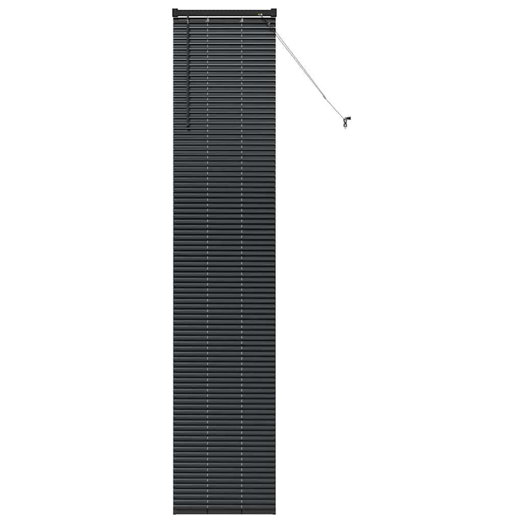 Venetian Blinds Height Adjustable Black 220 x 50 cm Aluminium