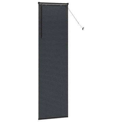 Venetian Blinds Height Adjustable Black 220 x 65 cm Aluminium