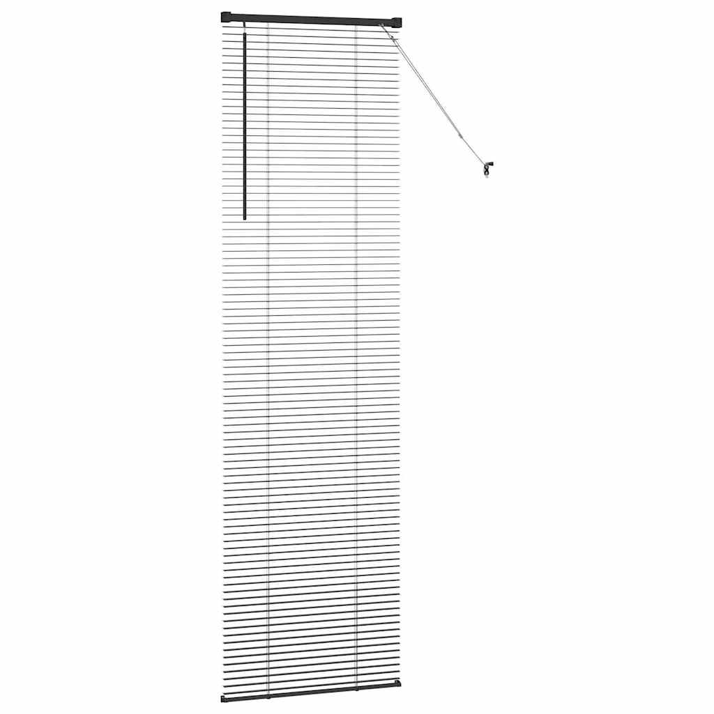 Venetian Blinds Height Adjustable Black 220 x 65 cm Aluminium