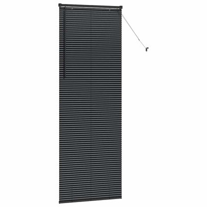 Venetian Blinds Height Adjustable Black 220 x 70 cm Aluminium