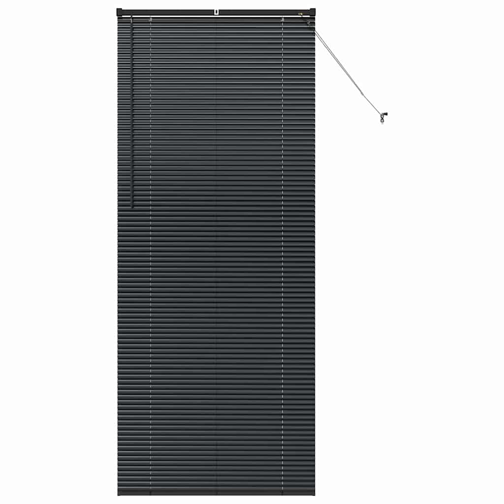 Venetian Blinds Height Adjustable Black 220 x 85 cm Aluminium
