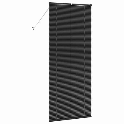Venetian Blinds Height Adjustable Black 220 x 90 cm Aluminium