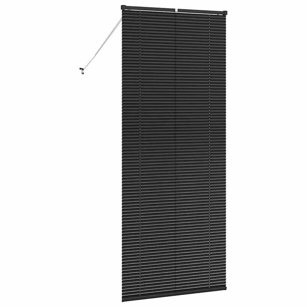 Venetian Blinds Height Adjustable Black 220 x 95 cm Aluminium