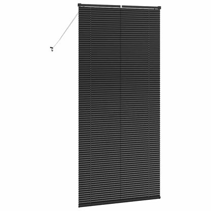 Venetian Blinds Height Adjustable Black 220 x 100 cm Aluminium