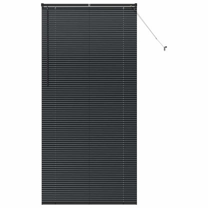 Venetian Blinds Height Adjustable Black 220 x 105 cm Aluminium