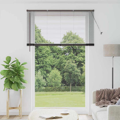 Venetian Blinds Height Adjustable Black 220 x 140 cm Aluminium