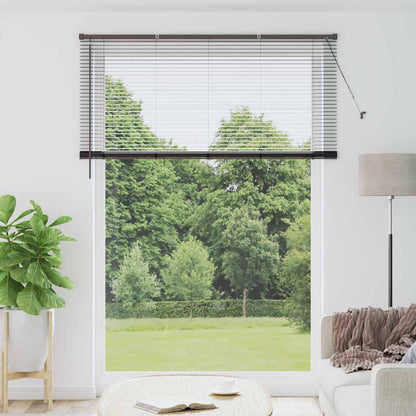 Venetian Blinds Height Adjustable Black 220 x 160 cm Aluminium