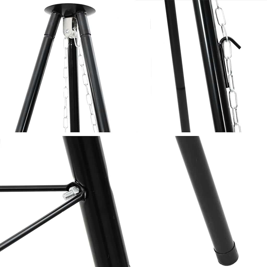 Campfire Tripod Black 92 x 92 x 151.5 cm Steel