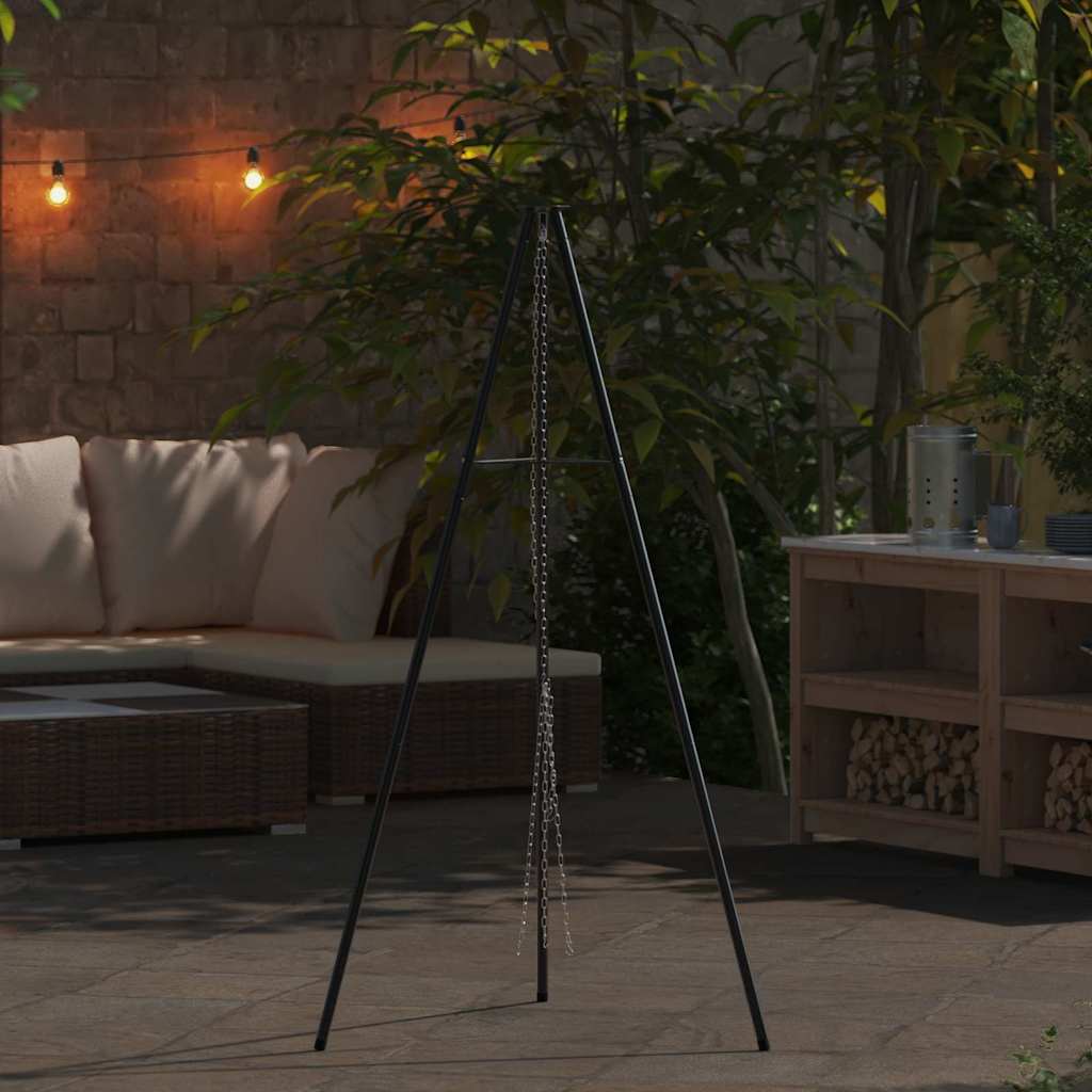 Campfire Tripod Black 92 x 92 x 151.5 cm Steel
