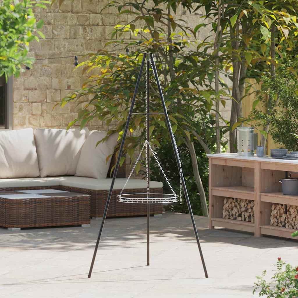 Campfire Tripod 2 pcs Black Steel