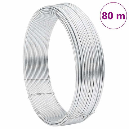 Fence Binding Wire Silver 80 m Hot dip galvanized wire