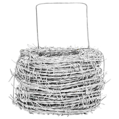 Barbed Wire Silver 100 m Hot-dip Galvanised Steel